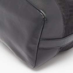Givenchy Black Monogram Canvas and Leather Bucket Bag