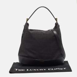 Givenchy Black Monogram Canvas and Leather Bucket Bag