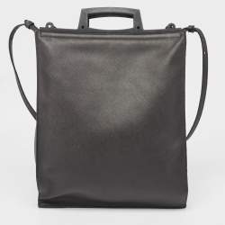 Givenchy Black Leather Bambi Print Vertical Tote