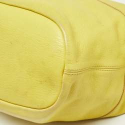 Pre Owned Givenchy Yellow Leather Medium Nightingale Bag