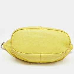 Pre Owned Givenchy Yellow Leather Medium Nightingale Bag