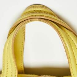 Pre Owned Givenchy Yellow Leather Medium Nightingale Bag