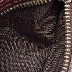 Givenchy Green/Brown Monogram Nylon and Leather Multiple Pocket Hobo