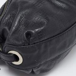 Givenchy Black Monogram Embossed Leather Baguette Bag