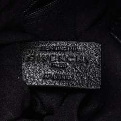 Givenchy Black Monogram Embossed Leather Baguette Bag