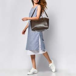 Pre Owned Givenchy Brown Leather Medium Antigona Satchel