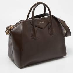 Pre Owned Givenchy Brown Leather Medium Antigona Satchel