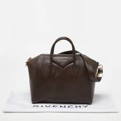 Pre Owned Givenchy Brown Leather Medium Antigona Satchel