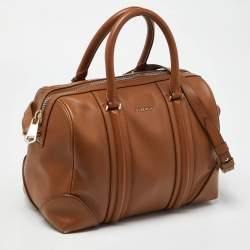 Givenchy Brown Leather Lucrezia Duffle Bag