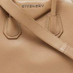 Pre Owned Givenchy Beige Leather Mini Antigona Satchel