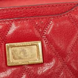 Givenchy Red Quilted Leather Mini Pocket Crossbody Bag