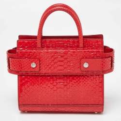 Givenchy Red Python Mini Horizon Tote