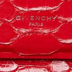 Givenchy Red Python Mini Horizon Tote