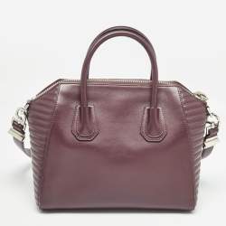 Givenchy Burgundy Leather Small Antigona Satchel