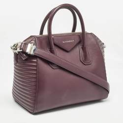 Givenchy Burgundy Leather Small Antigona Satchel