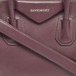 Givenchy Burgundy Leather Small Antigona Satchel