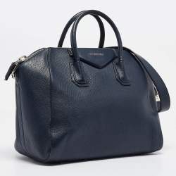 Givenchy Navy Blue Leather Medium Antigona Satchel