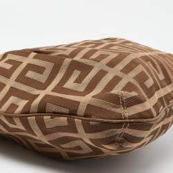 Givenchy Beige Monogram Canvas and Leather Hobo