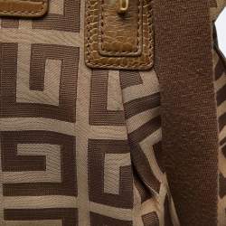 Givenchy Beige Monogram Canvas and Leather Hobo