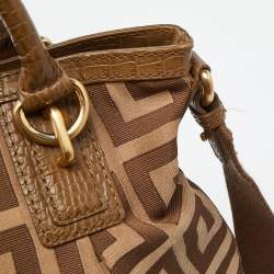 Givenchy Beige Monogram Canvas and Leather Hobo
