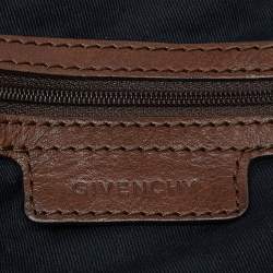 Givenchy Brown Monogram Canvas and Leather Hobo