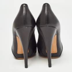 Pre Owned Givenchy Black Leather Pumps Size 37