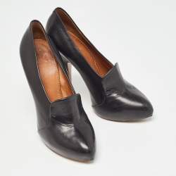Pre Owned Givenchy Black Leather Pumps Size 37