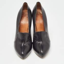 Pre Owned Givenchy Black Leather Pumps Size 37