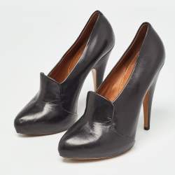 Pre Owned Givenchy Black Leather Pumps Size 37