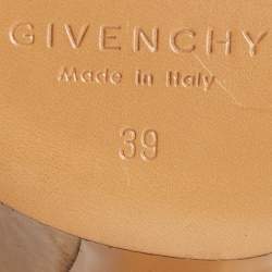 Givenchy Beige Nubuck Leather Platform Ankle Booties Size 39