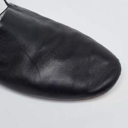 Givenchy Black Leather Rivington Slingback Flats Size 38