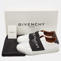 Pre Owned Givenchy White Leather Urban Street Slip On Sneakers Size 37