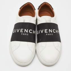 Pre Owned Givenchy White Leather Urban Street Slip On Sneakers Size 37