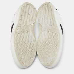 Pre Owned Givenchy White Leather Urban Street Slip On Sneakers Size 37