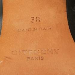 Givenchy Black Leather and Suede Ankle Length Boots Size 38
