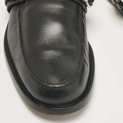Givenchy Black Leather Chain Mules Size 39.5