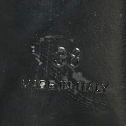 Pre Owned Givenchy Black Leather Slingback Pumps Size 38