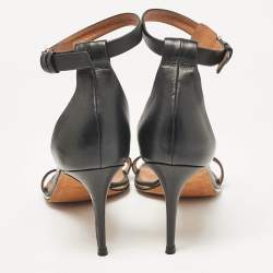 Givenchy Black Leather Nadia Ankle Strap Sandals Size 41