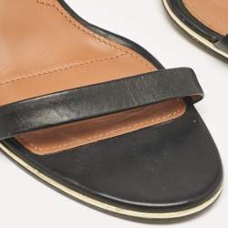 Givenchy Black Leather Nadia Ankle Strap Sandals Size 41