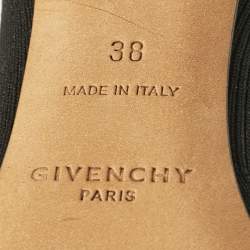 Givenchy Black/White Knit Fabric Over The Knee Boots Size 38