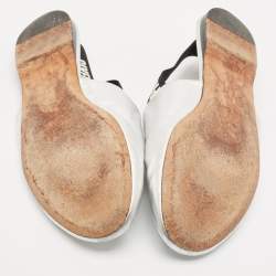 Givenchy Sliver Leather Rivington Logo Slingback Flat Mules Size 38