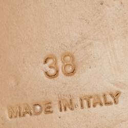 مملوكة مسبقًا Givenchy Blue Denim 4G Flat Slides Size 38