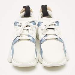 Givenchy Multicolor Leather and Suede Jaw Low Top Sneakers Size 38