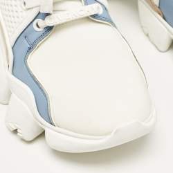 Givenchy Multicolor Leather and Suede Jaw Low Top Sneakers Size 38