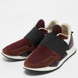 مملوكة مسبقًا Givenchy Multicolor Neoprene and Leather Elastic Strap Active Sneakers Size 39