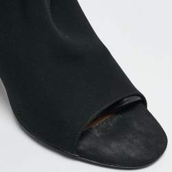 Givenchy Black Stretch Fabric Over The Knee Boots Size 39