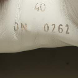 Givenchy White Perforated Signature Leather Low Top Sneakers Size 40