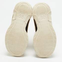 Givenchy Cream Leather Shark Lock Mid Calf Boots Size 39