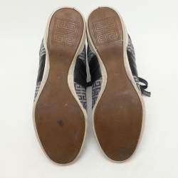 Givenchy Blue Canvas Logo High Top Sneakers Size 40