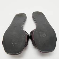 Givenchy Metallic Leather 4G Flat Sandals Size 40